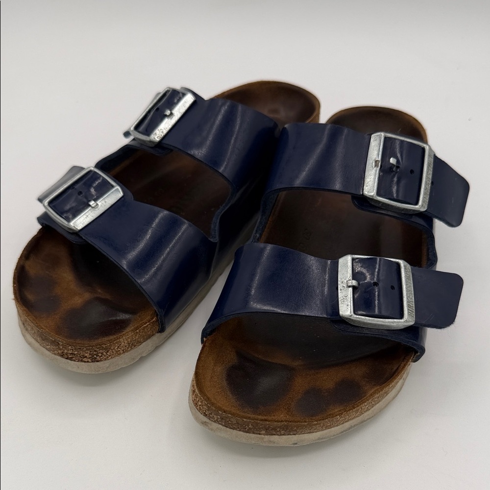 Birkenstock Arizona Patent Leather, blue